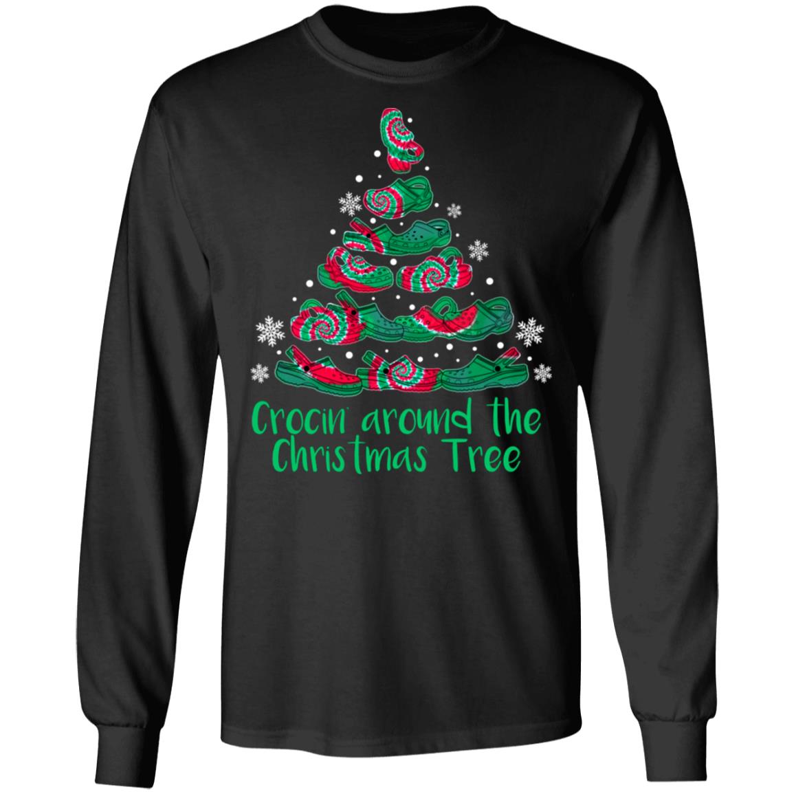 Crocin Christmas Tree Hoodie, Black, Long Sleeve