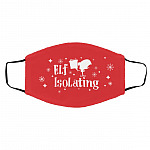 Elf Isolating Washable Reusable Custom, White, Cloth Face Cover – Medium/Large