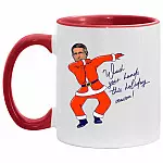 Wash Your Hand Dr Fauci, White/Red, 11 oz. Accent Mug