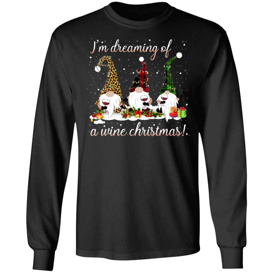 Wine Christmas Hoodie, Black, Long Sleeve Wine Christmas Hoodie, Black, Long Sleeve