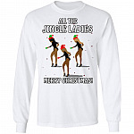 Jingle Ladies Hoodie, White, Long Sleeve