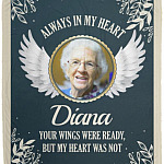 Personalized Custom Photo Wings Blanket, White, Cozy Plush Fleece Blanket - 50x60
