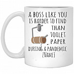 Personalized A Boss Like You Is Harder, White, 11 oz. White Mug Personalized A Boss Like You Is Harder, White, 11 oz. White Mug