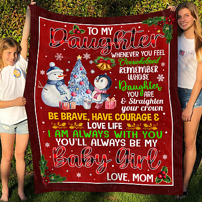 Alternative view of To My Daughter Whenever You Feel Overwhelmed Blanket - To My Daughter Gift