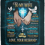 To My Wife The Day I Met You, White, Cozy Plush Fleece Blanket - 50x60 To My Wife The Day I Met You, White, Cozy Plush Fleece Blanket - 50x60