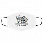 Teacher Life I'm Fine, White, Cloth Face Cover – Medium/Large Teacher Life I'm Fine, White, Cloth Face Cover – Medium/Large