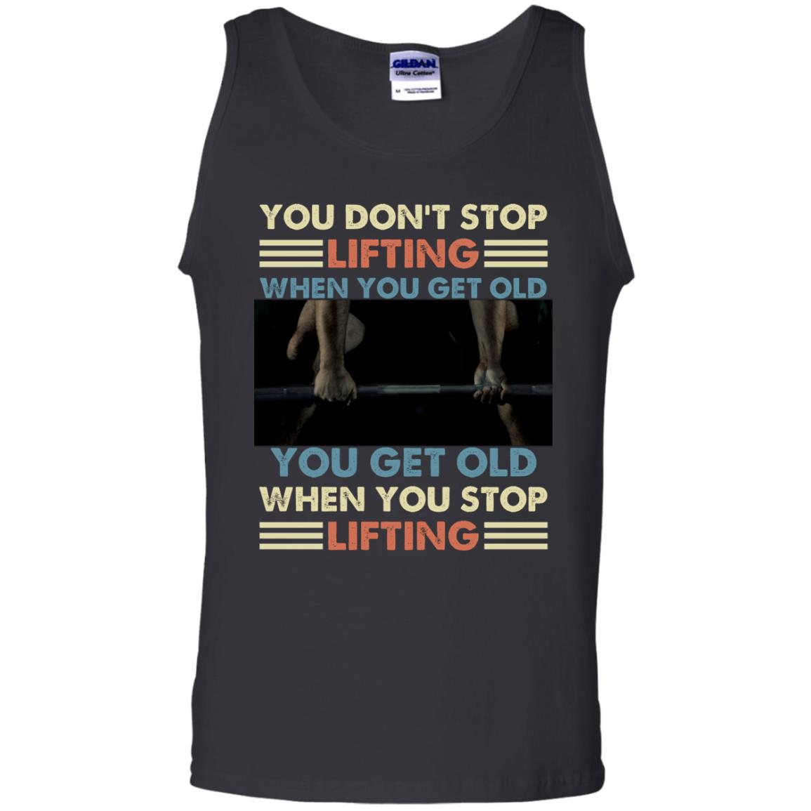 You Don't Stop Lifting When, Black, Unisex Tank Top You Don't Stop Lifting When, Black, Unisex Tank Top
