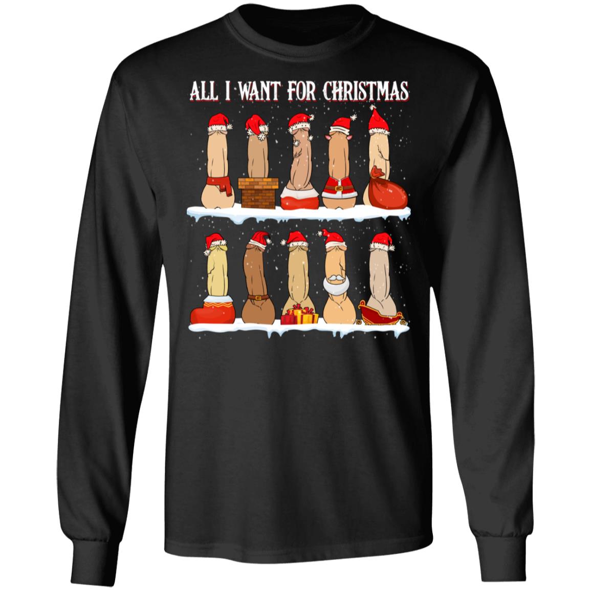 Adult Humor Naughty, Black, Long Sleeve