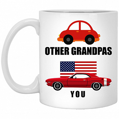 My Granpa Cooler Than Other Grandpas, White, 11 oz. White Mug