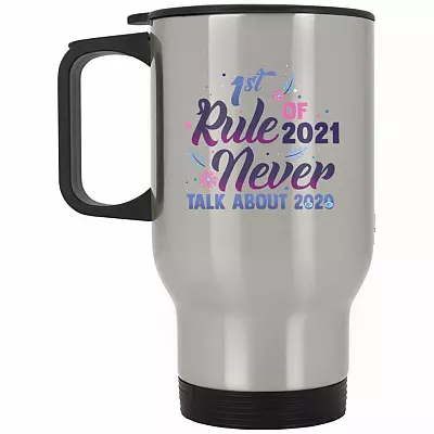 14 oz. Silver Travel Mug