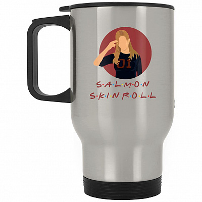 14 oz. Silver Travel Mug