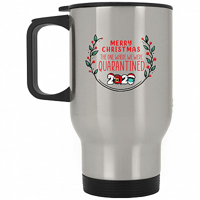 14 oz. Silver Travel Mug