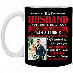 Personalized Photo To My Husband, Black, 11 oz. White Mug Personalized Photo To My Husband, Black, 11 oz. White Mug
