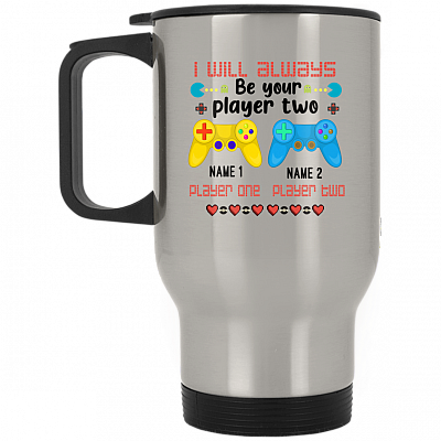 14 oz. Silver Travel Mug