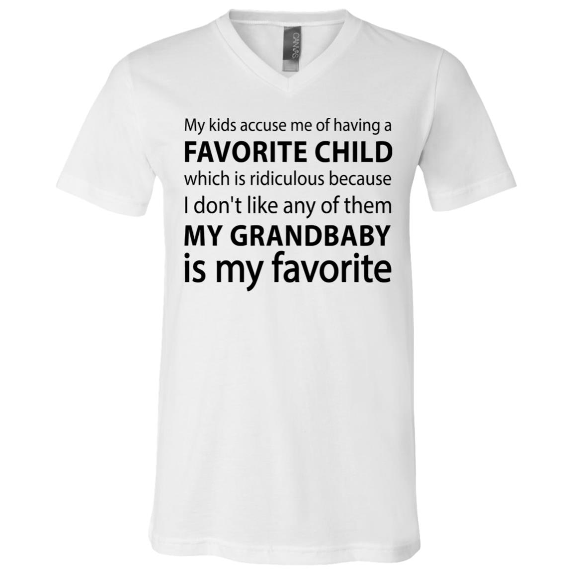 My Kids Accuse Me, White, V-Neck T-Shirt