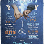 Personalized To My Husband Christian Blanket, White, Cozy Plush Fleece Blanket - 50x60 Personalized To My Husband Christian Blanket, White, Cozy Plush Fleece Blanket - 50x60