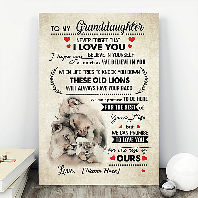 Alternative view of Personalized To My Granddaughter Never Forget That I Love You Fleece Blanket – Premium Sherpa Blanket