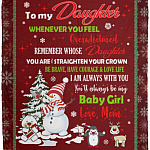 To My Daughter Whenever Blanket, White, Cozy Plush Fleece Blanket - 50x60 To My Daughter Whenever Blanket, White, Cozy Plush Fleece Blanket - 50x60