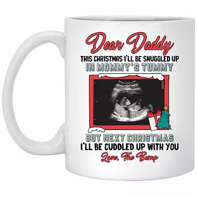 Personalized Photo Dear Daddy Mug, White, 11 oz. White Mug