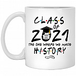 Class of 2021 Mug, White, 11 oz. White Mug