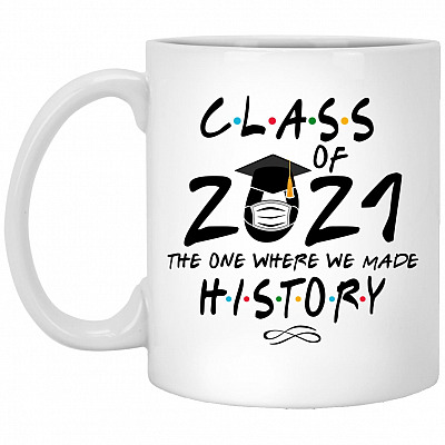Class of 2021 Mug, White, 11 oz. White Mug