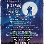 Personalized I Love Every Moment, White, Cozy Plush Fleece Blanket - 50x60