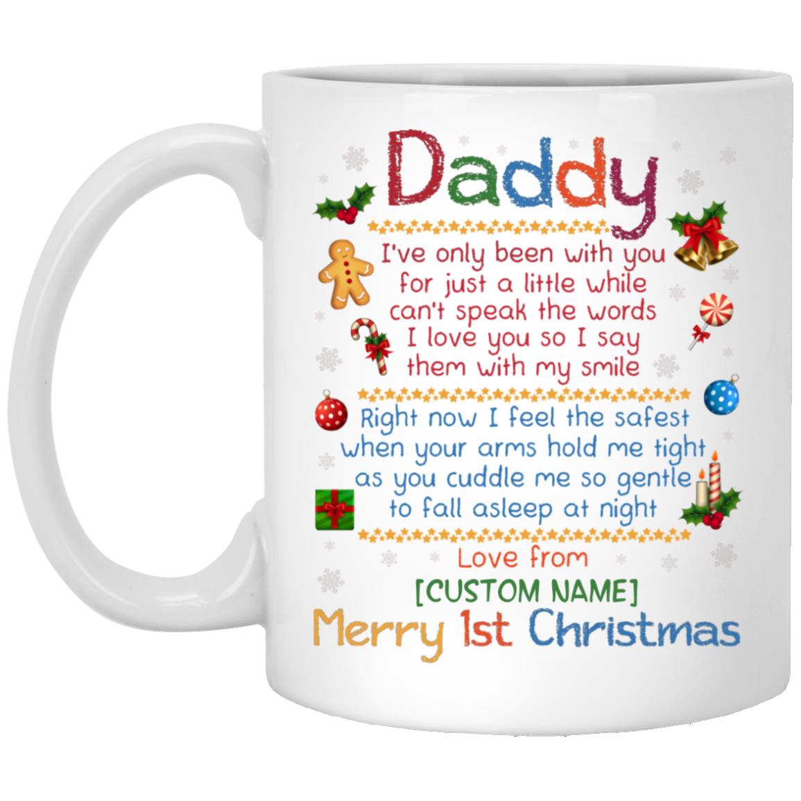 Personalized Daddy I've Only Been, White, 11 oz. White Mug