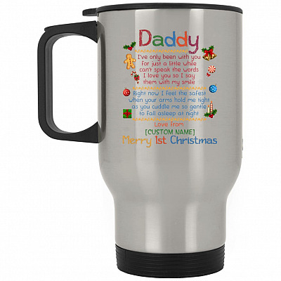 14 oz. Silver Travel Mug