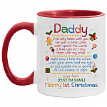 Personalized Daddy I've Only Been, White/Red, 11 oz. Accent Mug