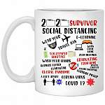 Funny 2020 Survivor Ceramic, White, 11 oz. White Mug