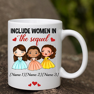 Alternative view of Personalized Schuyler Sisters Include Women the Sequel Funny Hamilton Musical Ceramic Coffee Mug - Water Bottle
