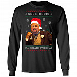 Santa Claus Leonardo Big Fat, Black, Long Sleeve