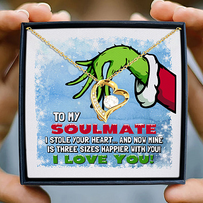 To My Soulmate Stink Stank Stunk 2020 Forever Love Pendant Necklace - Christmas Gift For Future Wife