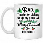 Personalized Dad Thanks For Mug, White, 11 oz. White Mug