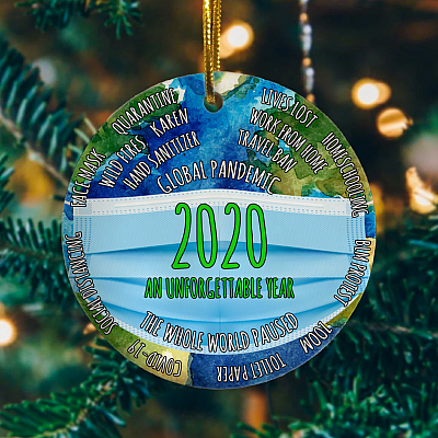 Unforgettable Year Heal the Earth Decorative Christmas 2020 Ornament Keepsake - Holiday Ornament