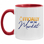 Officially Off Accent Mug, White/Red, 11 oz. Accent Mug