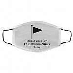 Marked Safe from La Cabrona, White, Cloth Face Cover – Medium/Large Marked Safe from La Cabrona, White, Cloth Face Cover – Medium/Large