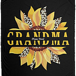 Personalized Children of Grandma, White, Cozy Plush Fleece Blanket - 50x60