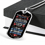 To My Husband Never Forget That I Love You Your Are My Best Friend My Soulmate Dog Tag Pendant Necklace - Dog Tag (Silver)