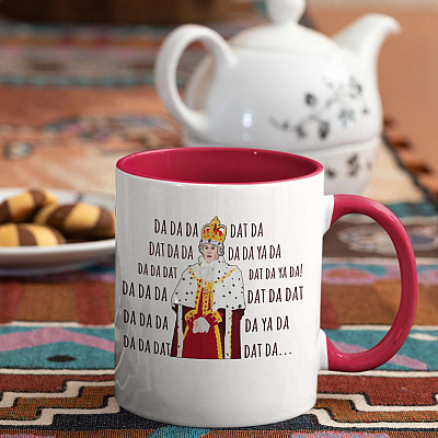 Alternative view of Hamilton King George Chorus Funny Novelty Accent Mug - King George from Hamilton Accent Mug