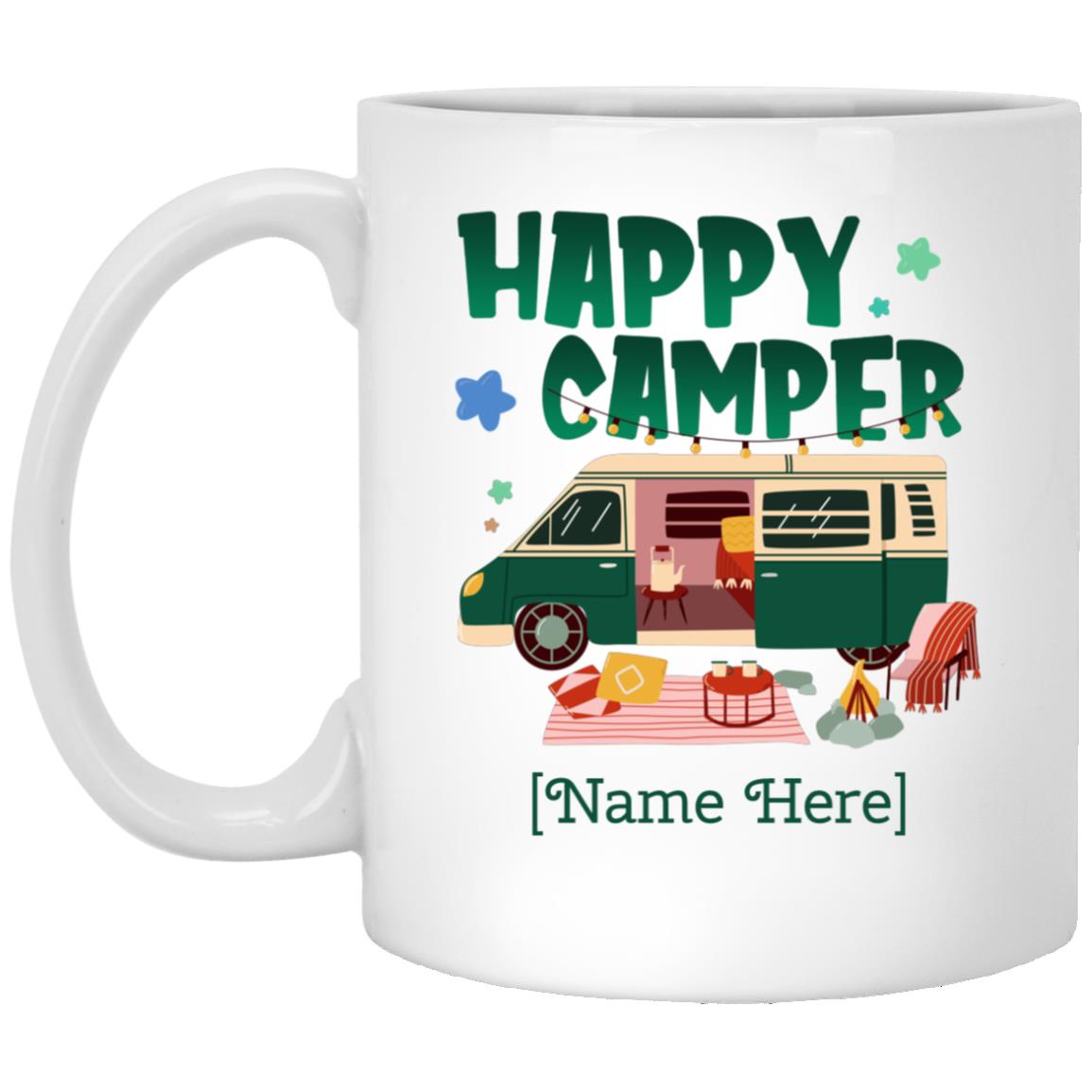 Personalized Camper Mug, White, 11 oz. White Mug