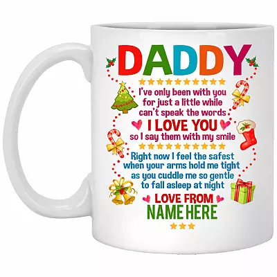Personalized Dear Daddy Funny Mug, White, 11 oz. White Mug