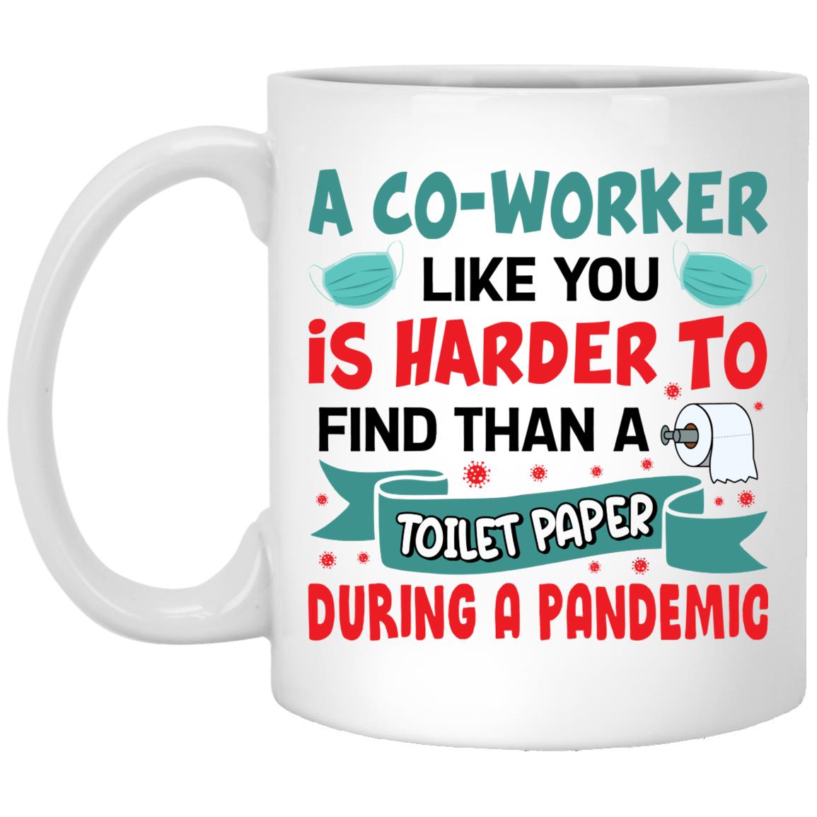 Coworker Mug, White, 11 oz. White Mug