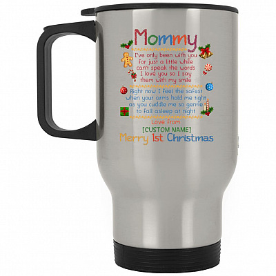 14 oz. Silver Travel Mug