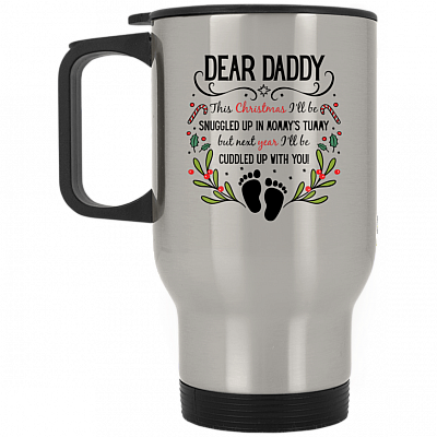 14 oz. Silver Travel Mug