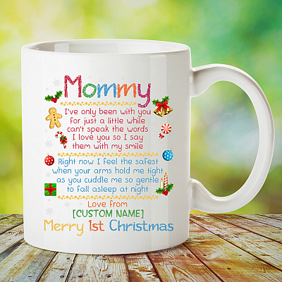 Alternative view of Personalized Mommy I've Only Been With You For Just A Little While Ceramic Coffee Mug - Beer Stein