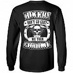 Bikers Don't Go Grey We Turn Chrome, Black, Long Sleeve