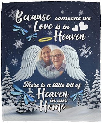 Personalized Photo Because, White, Cozy Plush Fleece Blanket - 50x60