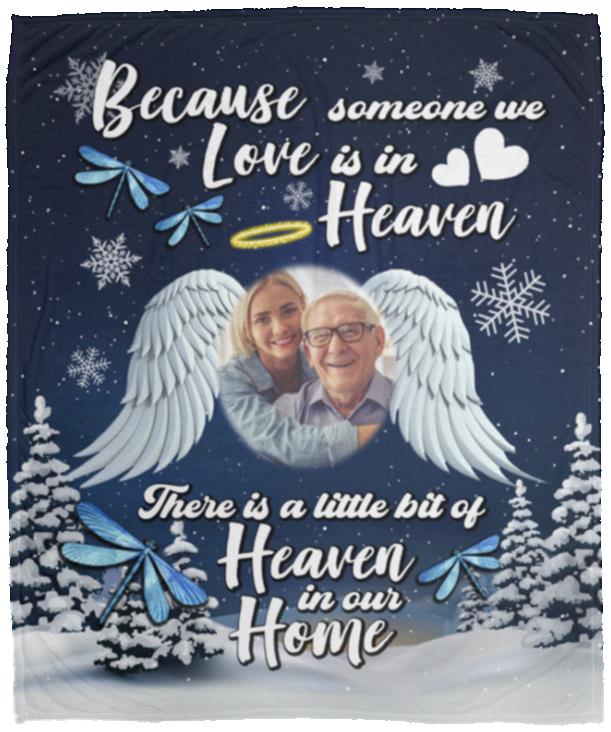 Personalized Photo Because, White, Cozy Plush Fleece Blanket - 50x60 Personalized Photo Because, White, Cozy Plush Fleece Blanket - 50x60