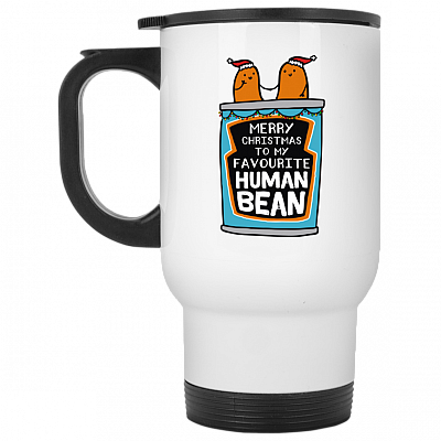 14 oz. White Travel Mug